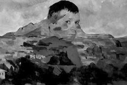 Die Melancholie des Berges am Abend